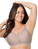 Glamorise Full Figure Plus Size MagicLift Seamless T-Shirt Bra Wirefree #1080 Taupe