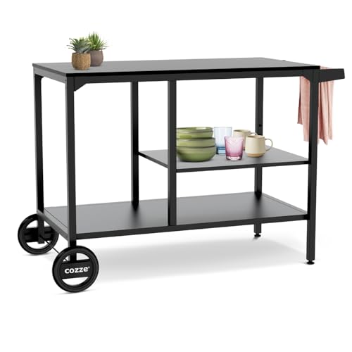 Cozze® BBQ Station carrello barbecue da esterno 115 cm, acciaio