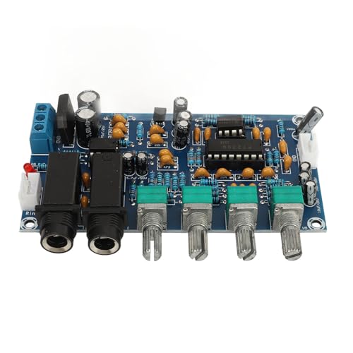 Keenso Placa de som PT2399 para karaokê, placa de reverberação de microfone com baixo ruído e baixa