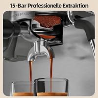 COWSAR Espressomaschine mit integriertem Mahlwerk, 15 Bar Drucksystem – Ansicht 3