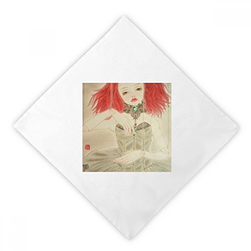 Servilletas de tela para almuerzo DIYthinker, juego de mesa reutilizable de 2 piezas 2
