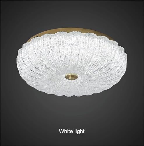 Lampe de plafond en cuivre ronde changeable 40cm pour éclairage de chambre - 7