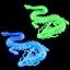 Glow Blue + Glow Green