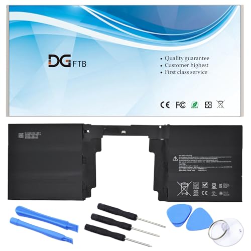 DGFTB G3HTA040H G3HTA041H New Keyboard Battery for Microsoft Surface Book 2 15-Inch, Performance Base Model 1793 Model 1813 Series G3HTA063H HNR-00001 11.36V 62.2Wh/5473mAh