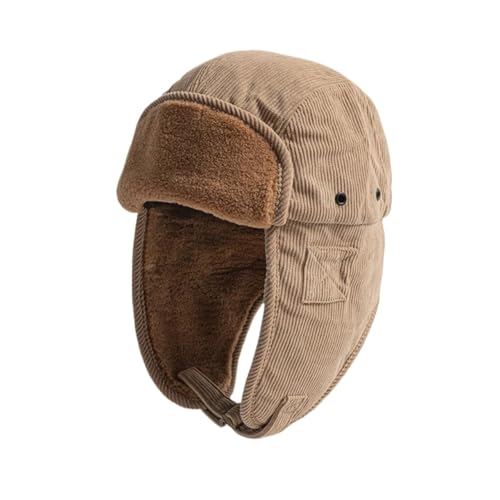 Chapeau de protection d'oreille unisexe automne hiver en velours