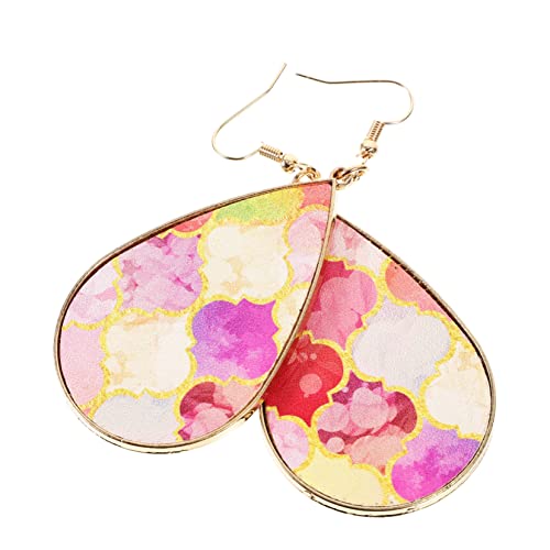 Beavorty 1 Par colgante de lágrima cuelga pendientes aretes de mujer enganche pendientes earrings for women pequeño oro fiesta pendientes de los 90 para mujer Pendientes novedosos cuero
