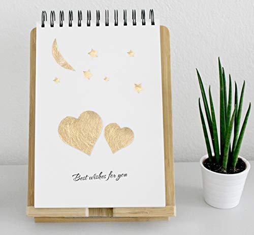 Anstore Anstore Tischläufer Gold Rolle 30m, 23cm Breite Vlies Tischläufer Hochzeit mit 150 Deko Herzen, Tischband mit Beschicht Glänzend Golden Tischdecken Dekostoff Geburtstagen Taufen Kommunion Weihnachten - Designansicht 6 | Tischdekoration