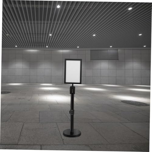 Support affiche vertical pour aéroport fluidifiant la foule avec cadre