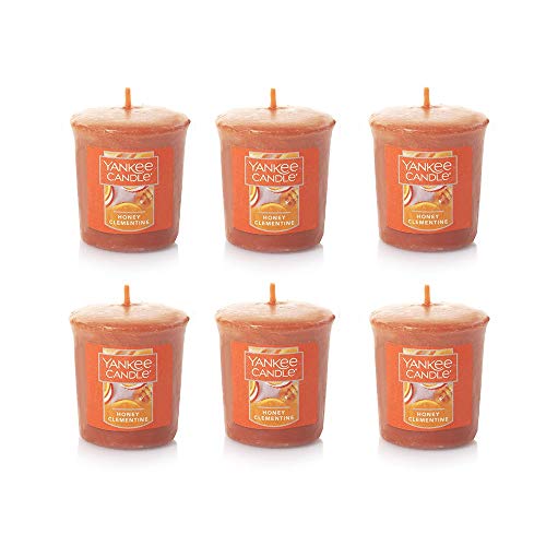 Yankee Candle Lot of 6 Honey Clementine Votive Candles
