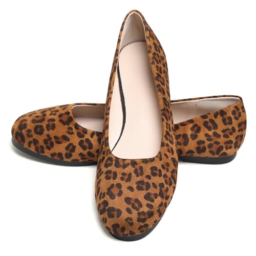 Image of Dear Time Women's Flats Comfortable Slip On Ballet Flats Soft Solid Casual Shoes
