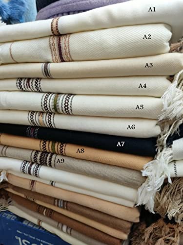 Men's Wool Shawl, Pakistani Afghan Patu, Wrap, Warm Blanket, Handmade Swat Patoo Handmade Afghanwool Shawl Scarf Wrap Men's Womens Warm Blanket Swat Patu (Off-White) #TOP5