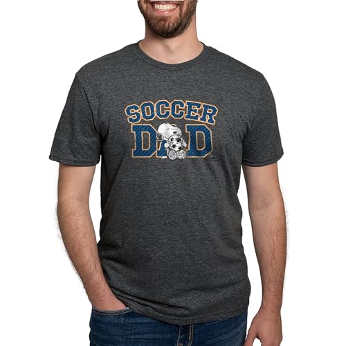 Cafepress 0084759886B162B Snoopy Soccer Dad Mens Tri Blend T Shirt Men'S Deluxe Tri-Blend Tee Dark Heather cover