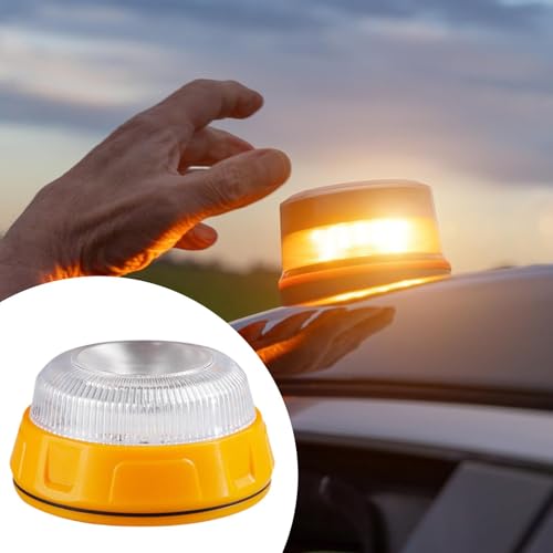 Luces estroboscópicas intermitentes Fityle luz de advertencia de tráfico LED impermeable bicolor 4