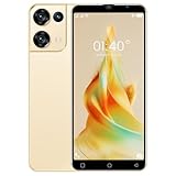 QrZrQ Teléfonos Móviles Baratos, 16GB ROM (Escalable a 128GB), 5.0 Pulgadas IPS Display, Android 9.0 OS, Dual SIM Dual Cameras,WiFi/Bluetooth/Face ID Teléfono Inteligente (Gold)