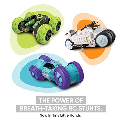 Skidz RC Remote Control Motorcycles, High Speed RC Stunt Bike with Flashing LED Lights, 360 Rotation Stunt car, Toys for Kids Ages 6-12 Perfect for Boys and Girls (Black)