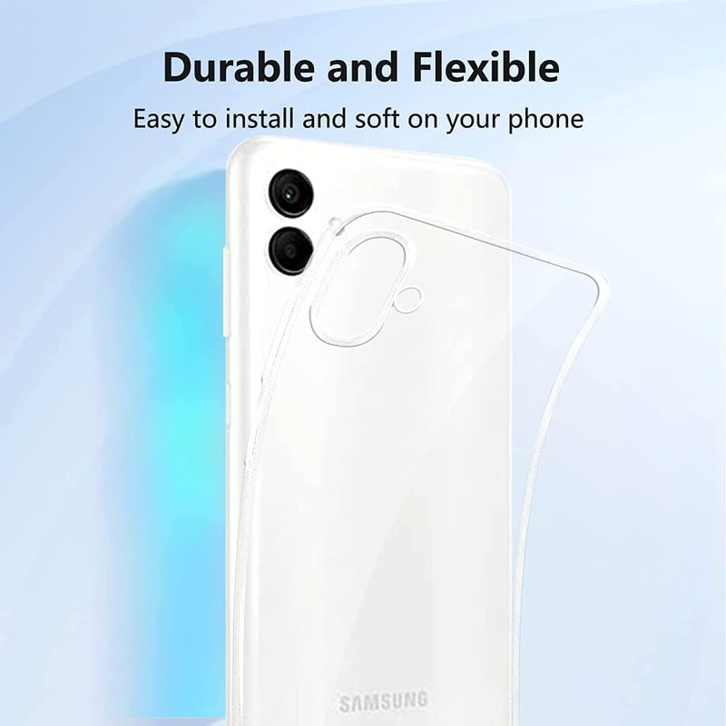 Image of Ultra Clear Slim Anti-Slip Grip Soft Flexible Back Cover for Samsung Galaxy F14 5G / SM-E146B /DS (Shockproof,Transparent)