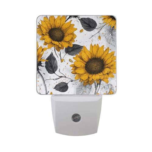 Lámpara nocturna con diseño de girasol chic miniatura 7