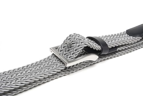 Image of Fabio Valenti Canvas Elastic Fabric Woven Stretch Braided Belts for Men Women Junior with Multicolored /Full Sizes