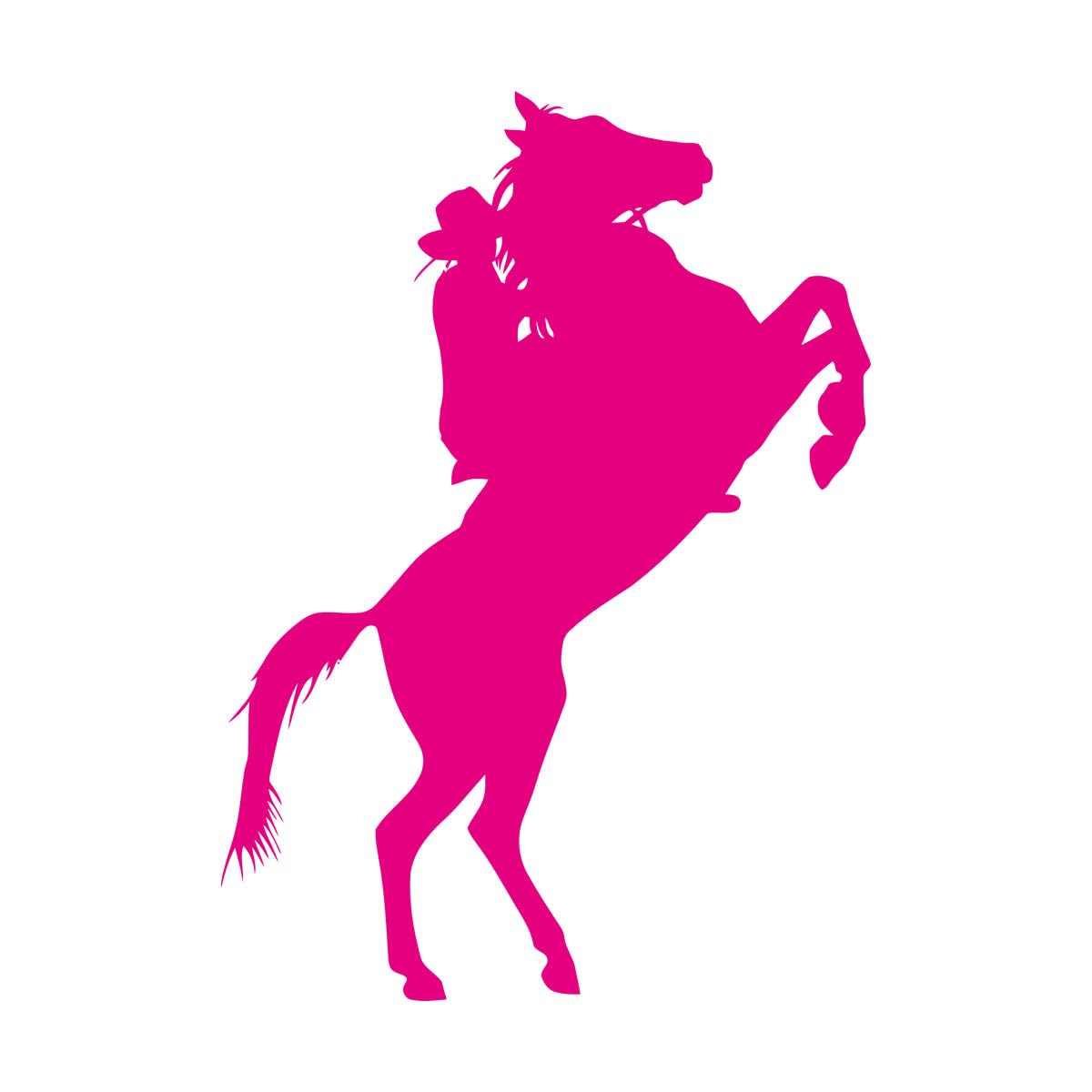 Engraving Decals Western Movie Cowboy On Horse 36x49.6cm Multiple Size Options Small Rosered — image 1