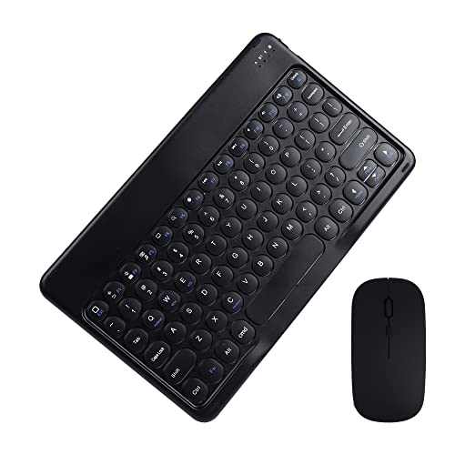 Wireless Bluetooth Keyboard and Mouse Combo, Ultra-Thin 2.4 GHz Wireless Keyboard and Mouse for iPad Pro/iPad Air/iPad 9.7 and Other iOS Android Windows Devices（Black） -  Gabongcui