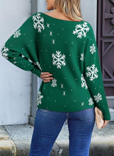 Image of EVALESS Casual Crewneck Sweaters for Women Fall Winter 2026 Lightweight Long Batwing Sleeve Pullover Sweaters Tops Clothes