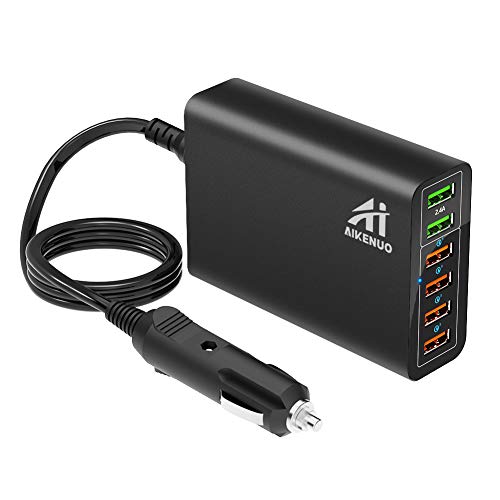 Car Charger, AI AIKENUO 96W Quick Charge USB Cars Charger Adapter, 12V-24V Multi