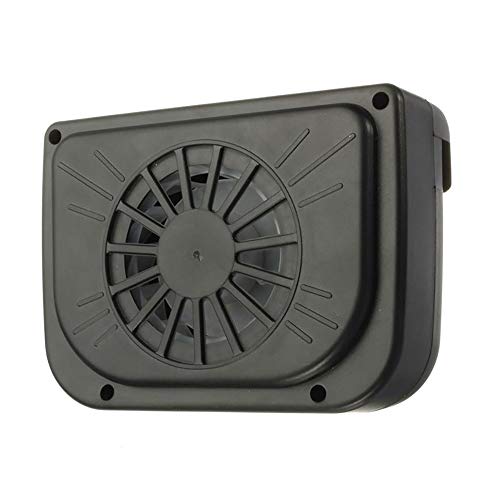 Auto Car Fan Solar Sun Power Aire Vehículo Vent Cool Cooler Sistema De Ventilación Radiador Apto para Ajustes De La Ventana del Coche Negro