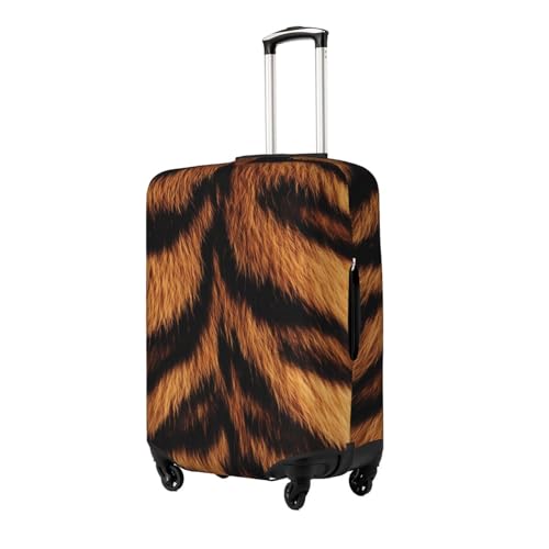 Tiger Fur Elastic Travel Luggage Cover, Washable Spandex Suitcase Protector, Anti-Scratch Fits 18-32 Inch2