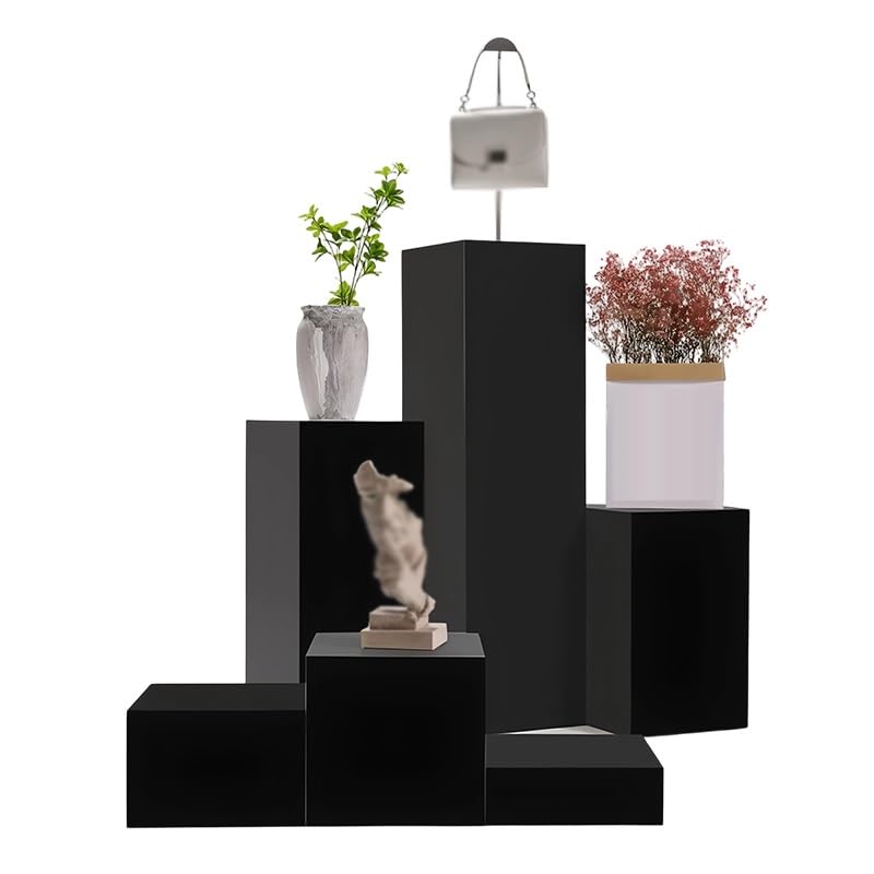Rehausseur vitrine durable en MDF finition soignée pour cube de présentation