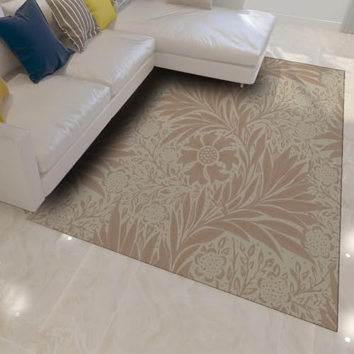 Tapis antidérapant doux à poil bas 100x150cm style vintage floral