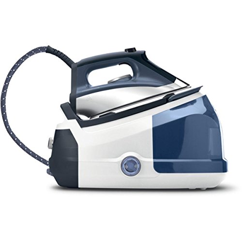 Rowenta Bügeleisen DG8561 Dampfbügelstation, 2400W, 1,4 Liter, Marineblau (Generalüberholt)