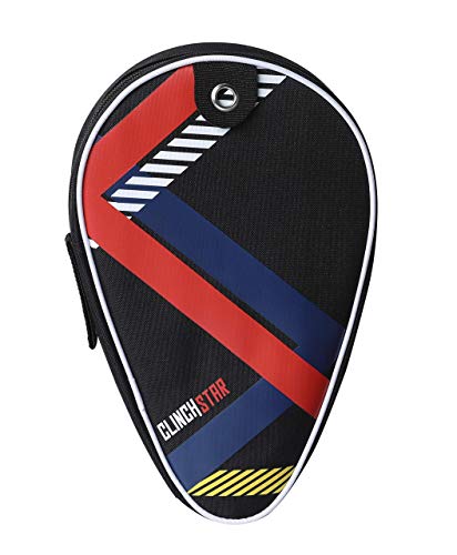 Clinch Star Ping Pong Paddle Table Tennis Racket Professional Set - 3 Star Balls & Organizing Carry Case - Hooks To Table (2 Rackets 2 Ping Pong Balls) #TOP4