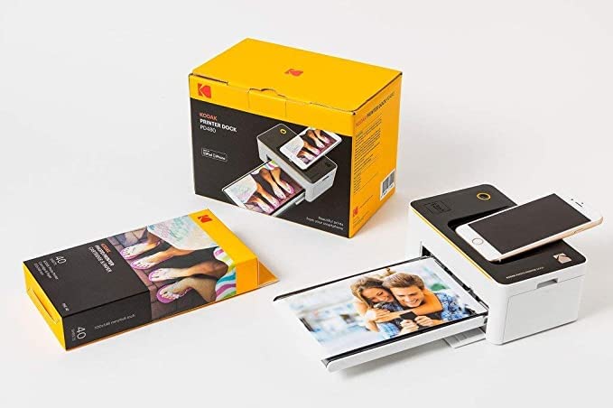 Image of KODAK Dock Plus & Dock Photo Printer Cartridge PHC-40 - Cartridge Refill & Photo Paper - 40 Pack,Black