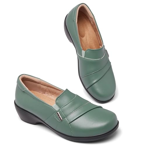 Image of UZB Loafers for Women Dress Shoes Low Heel Slip On Shoes Casual Work Office Dressy Shoes