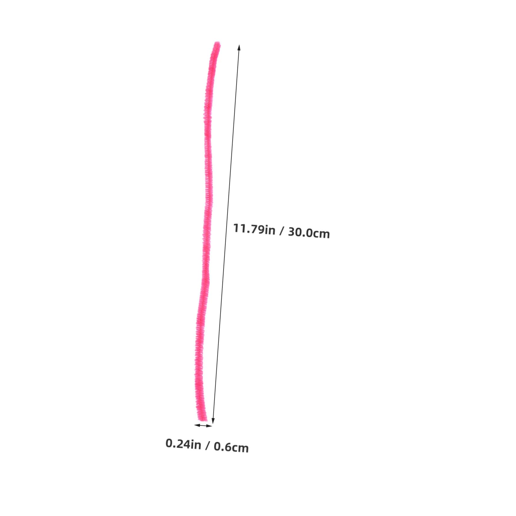 Beatifufu 100pcs Chenille Sticks DIY Craft Material Multi-Color Fluffy Pipe Cleaners for Boys and Pipe Cleaners Christmas Tree Decorations Art and Supplies