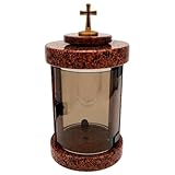 La porte se ferme fermement avec une fermeture magnétique, protège la bougie du vent et de la pluie