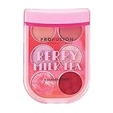 Profusion Cosmetics Milk Tea 6 Shade Palette- Boba Tea Collection Features a Lineup of Brew-Tea-Ful Matte, Shimmer, and Metallic Shades (Berry)