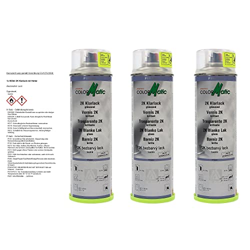 colormatic 3 x 500 ml barniz 2 K con endurecedor Cover