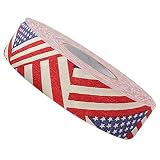 CLISPEED 3 Rollen Eishockey-Klebeband Usa-Flagge Stoffband Klebriges Hockeyband rutschfeste Hockey-Tapes Hockeyschläger-Verpackung Transparente Aufkleber Hockeyschläger-Klebeband