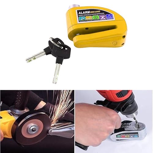 Image of Heavy Duty Keyed Lock | Hardened Steel Shackle Lock | Anti-Rust Security for Gate, Warehouse & Outdoor Use (ALT-19 Mustard)