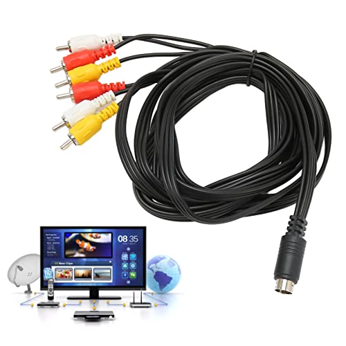 Tangxi Mini DIN 9 Pin to 6RCA Audio Video Composite Cable - Image 2