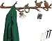 Cast Iron Birds On Branch Hanger with 6 Hooks | Decorative Cast Iron Wall Hook Rack | for Coats, Hats, Keys, Towels, Clothes | 18.5x2x4.5 - with Screws and Anchors by Comfify (Rust Brown)