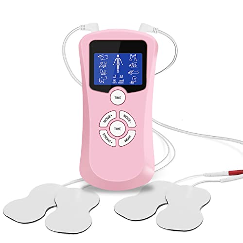 OSITO TENS Machine, Analgesic TENS system, 8 Modes EMS Muscle Stimulator for Pain Relief Therapy (Pink)