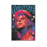 David Poster musical Bowie sur toile - Peinture d�corative moderne et esth�tique - Pour chambre � coucher, salon - 40 x 60 cm - Style 7