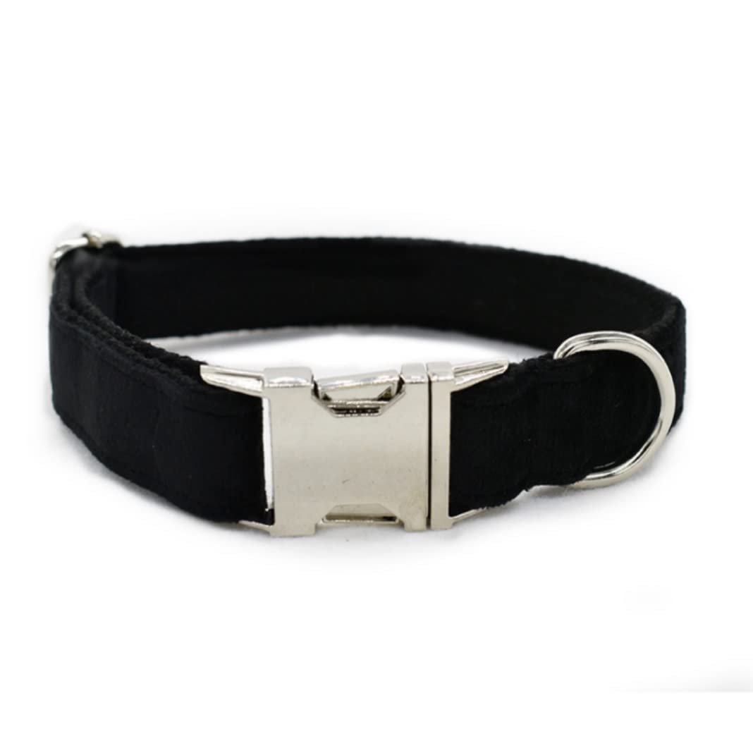 Correa Perro Correr Corbata De Lazo Collar para Mascotas Diseñador Espesar Terciopelo Ajustable Perro Personalizado Y Conjunto Correa Antideslizantes Reforzada(33-51cm)