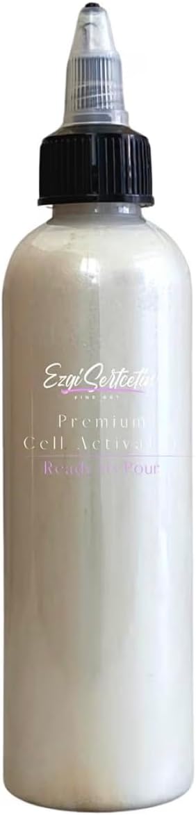 Cell Activator for Acrylic Pouring, Metallic Diamond White