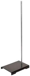 United Scientific™ Lab Stand - Chemistry Lab Equipment - Base: 9" x 6", Assembled Rod: 24" L x 12mm Dia - Heavy Duty Corrosion Resistant Steel, Support Stand