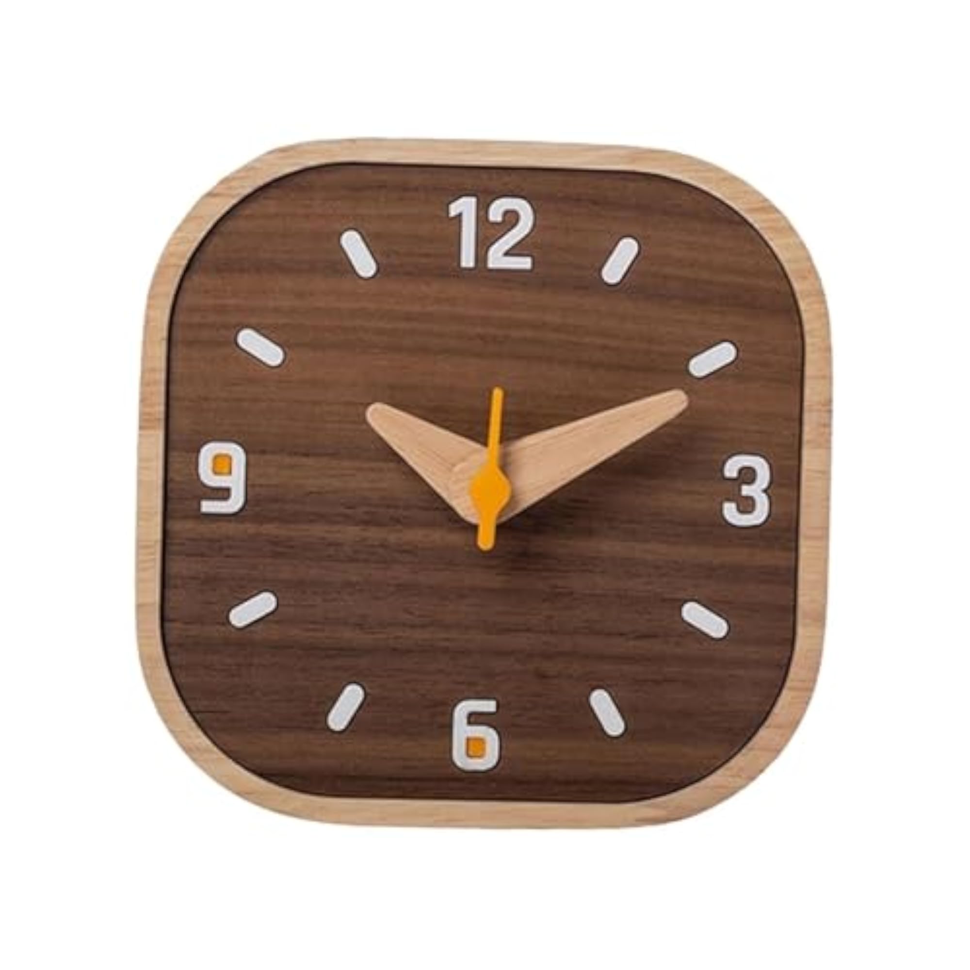 Wooden Small Analog Table Clock, Decorative Design