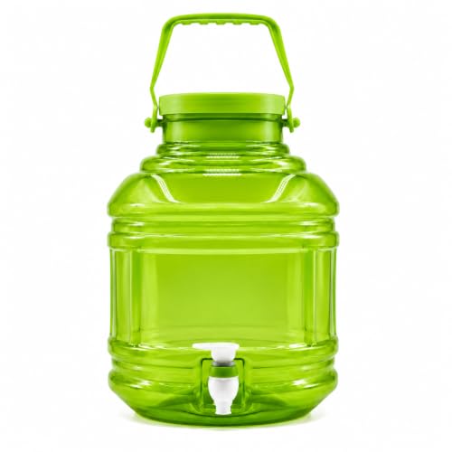 Image of PLAMO 10 Litre Water Dispenser Jar with Tap, BPA Free Plastic, Carry Handle, Leak-Proof, for Home, Office & Travel, Multicolor