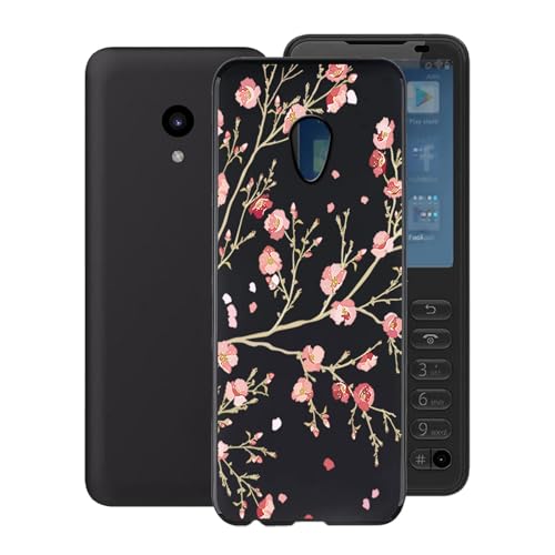 Coque Duoqin F21 Pro fleur housse silicone noir pour le bureau et sorties